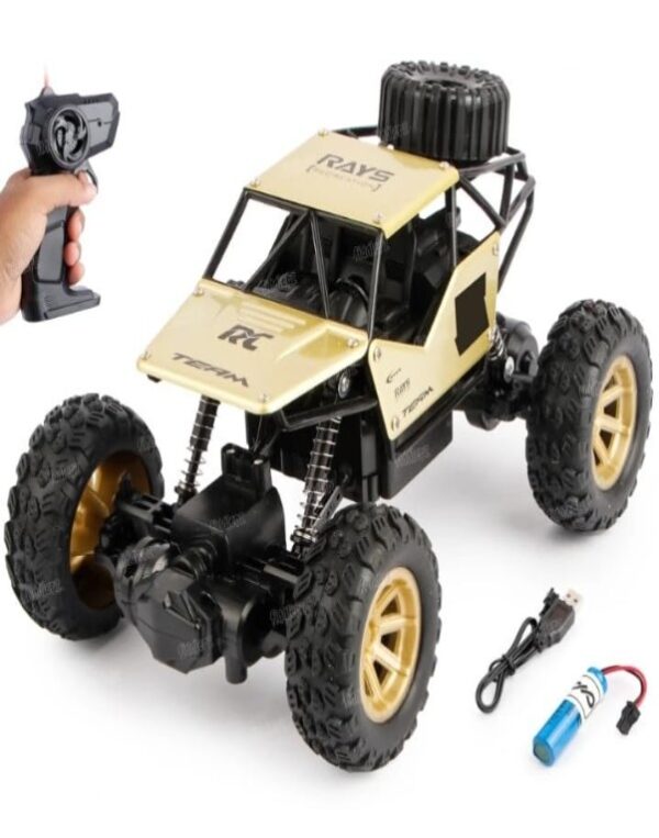 Remote Control Racing Monster Truck Rock Crawler 4 Wheel Drive Metal Alloy Body
