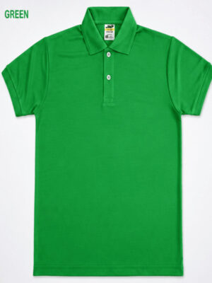 Men's Polo T-Shirt Matty Fabric Green Color