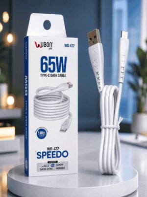 UBON WR-422 65W Type-C Fast Charging Data Cable 1 Meter USB to Type-C Cable