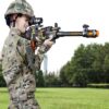 Musical Army Style Toy Gun for Kids Front View