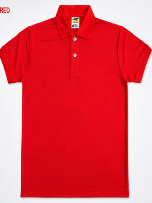 Red Matty Polo T-Shirt for Men Half Sleeve Collar T-Shirt