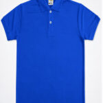 Blue Polo T-Shirt for Men Matte Fabric Half Sleeve Collar Neck Casual Wear