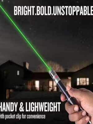 High Power Green Laser Pointer Pen with 8 Optical Caps Long Range 2000m Beam Light