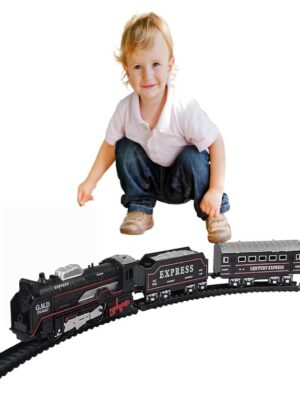 Battery Operated Train Set with Track for Kids
