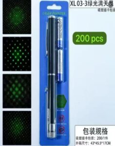 Green Laser Pointer Pen with 200 Beam Patterns