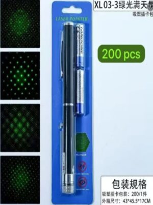 Green Laser Pointer Pen with 200 Beam Patterns